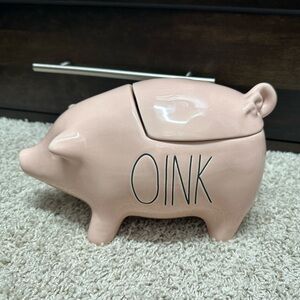 RARE Rae Dunn Pink OINK Canister 🇺🇸 NEW!!!!